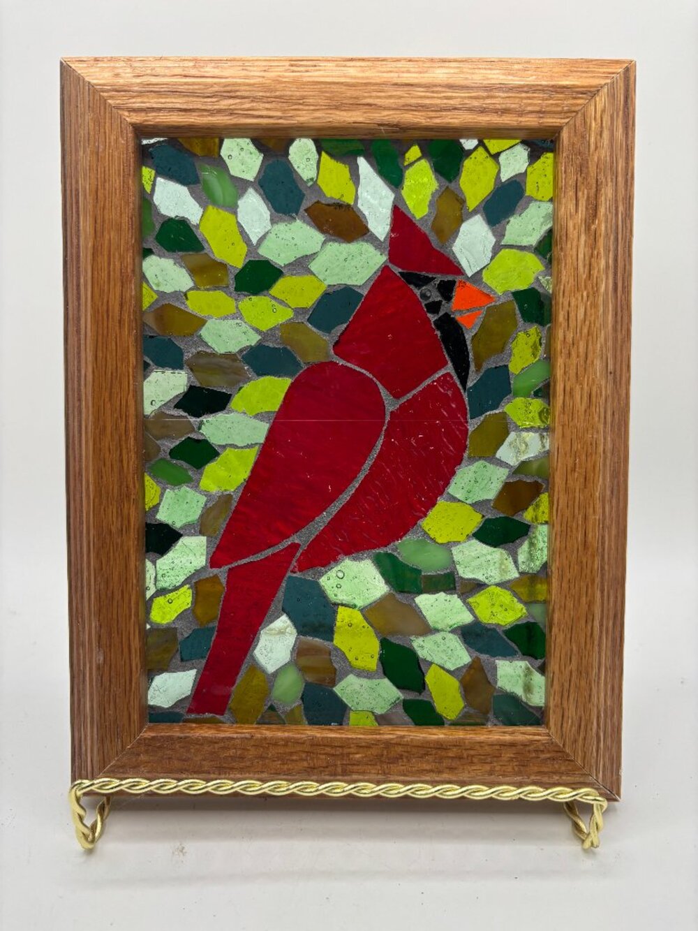 Heaven's Visitor Stained Glass on Glass Mosaic